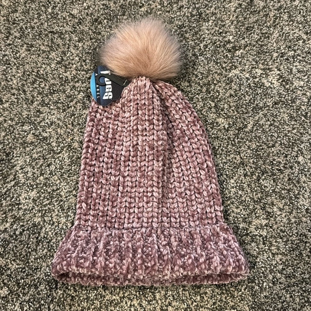 Purple winter hat